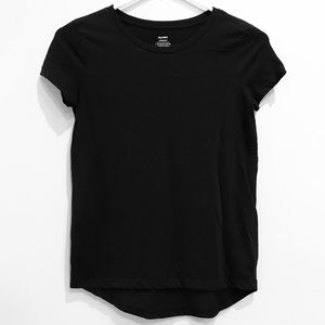 Old Navy Black Relaxed Short Sleeve Tee Size 10/12